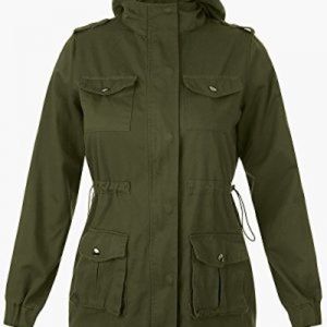 Army Green Hooded Jacket
